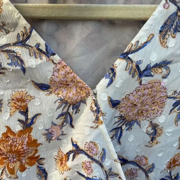 Joie Floral Wrap Blouse / Small - Picture 4 of 6